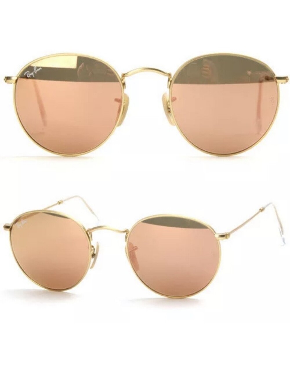 RayBan Round Metal Pink RB3447 NEW